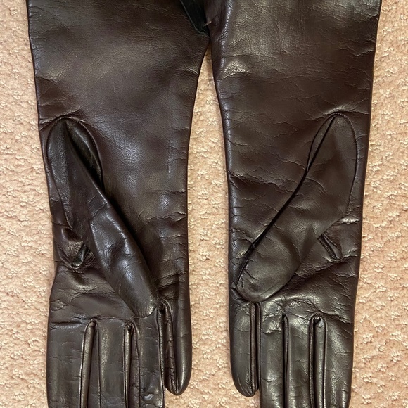 Talbot’s Accessories - Women’s New Brown Leather, Cashmere-Lined Gloves, Made in Italy, Size 7 1/2